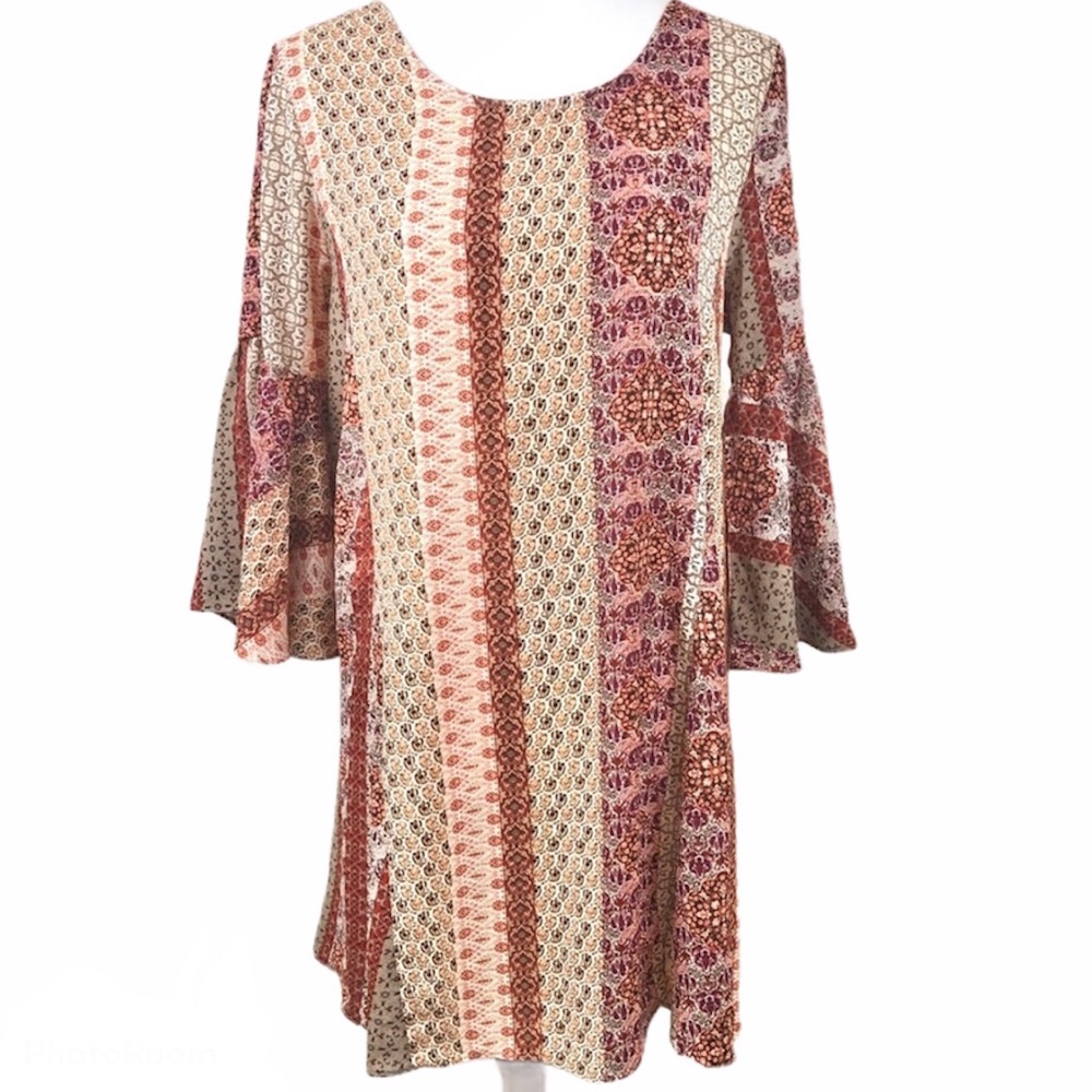 Umgee USA Boho Bell Sleeve Dress